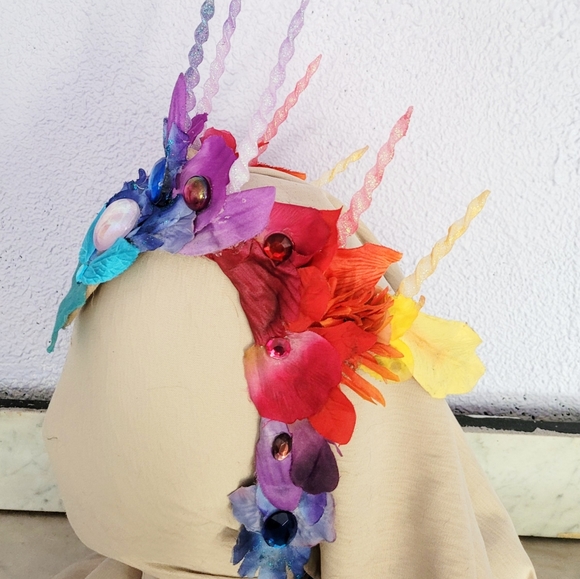 Rainbow Fairy Queen Crown for Halloween or New Years main image 9